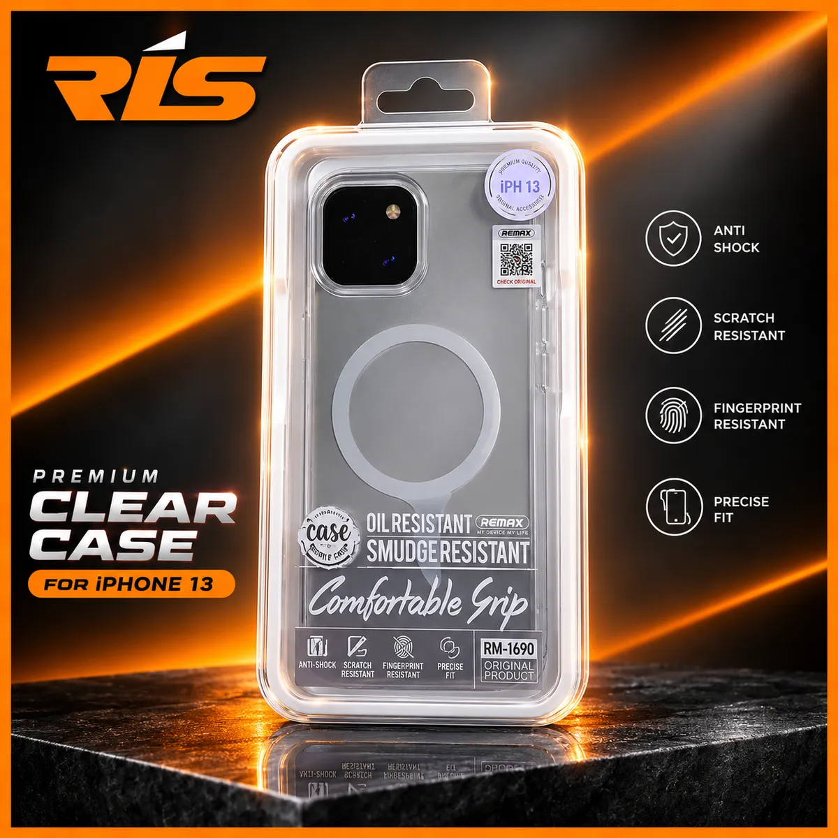 Remax RM-1690 iPhone 13 Series Magsafe Clear Case