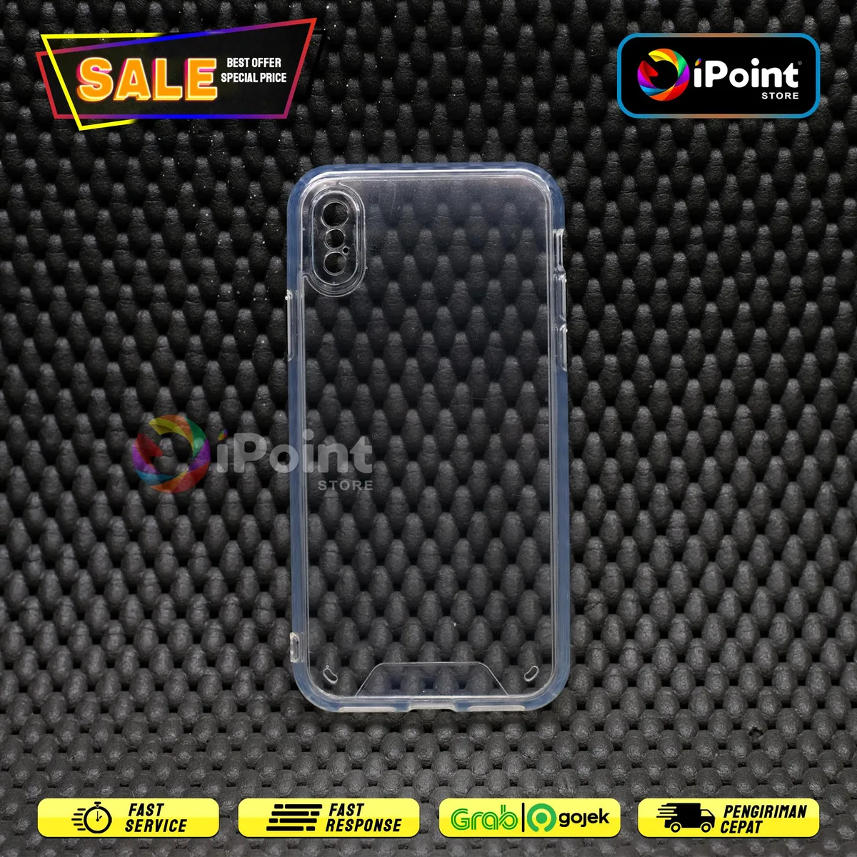 Case iPhone Space Military Drop Test With lens Protect Clear