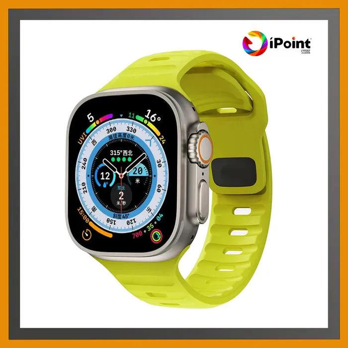 Silicone Sport Strap for Apple Watch iWatch series 1,2,3,4,5,6,SE,7,8,9,10 Ultra 1 / Ultra 2 ( STRAP ONLY / HANYA TALINYA SAJA )