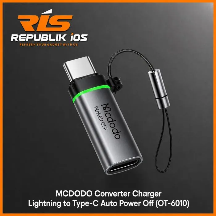 MCDODO Converter Charger Lightning to Type-C Auto Power Off for Charging & Data Transfer