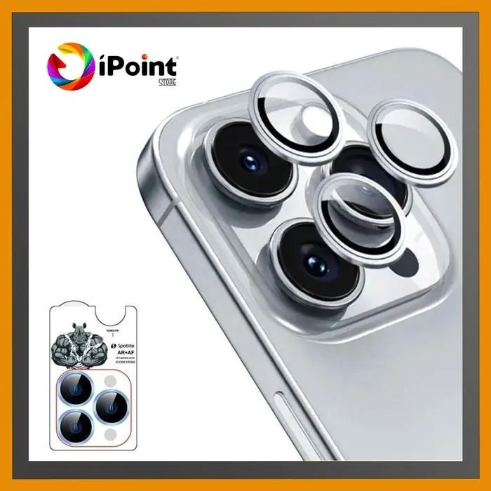 SPOTLITE iPhone 11 Pro / iPhone 11 Pro Max / iPhone 12 Pro Premium High Definition Back Belakang Camera Lens Protector Pelindung Tempered Glass Anti Gores Anti Scratch Dengan alat pembuka dan alat pemandu pemasangan, Anti Reflection