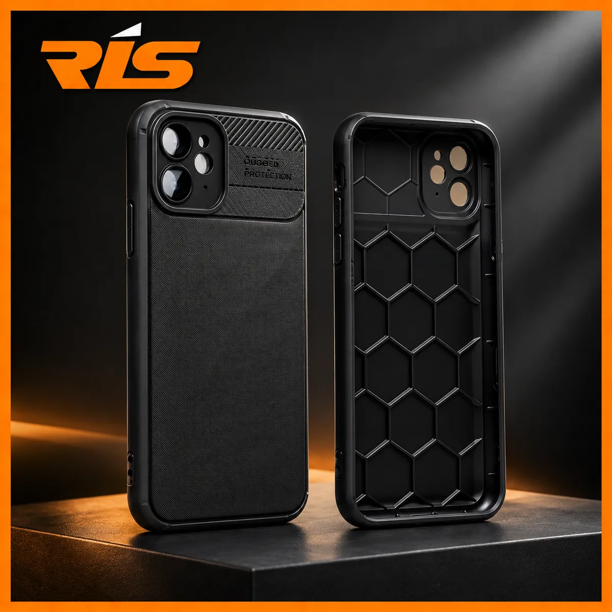 CASE IPHONE 11 MOTIF CARBON TPC WITH CAMERA PROTECTION