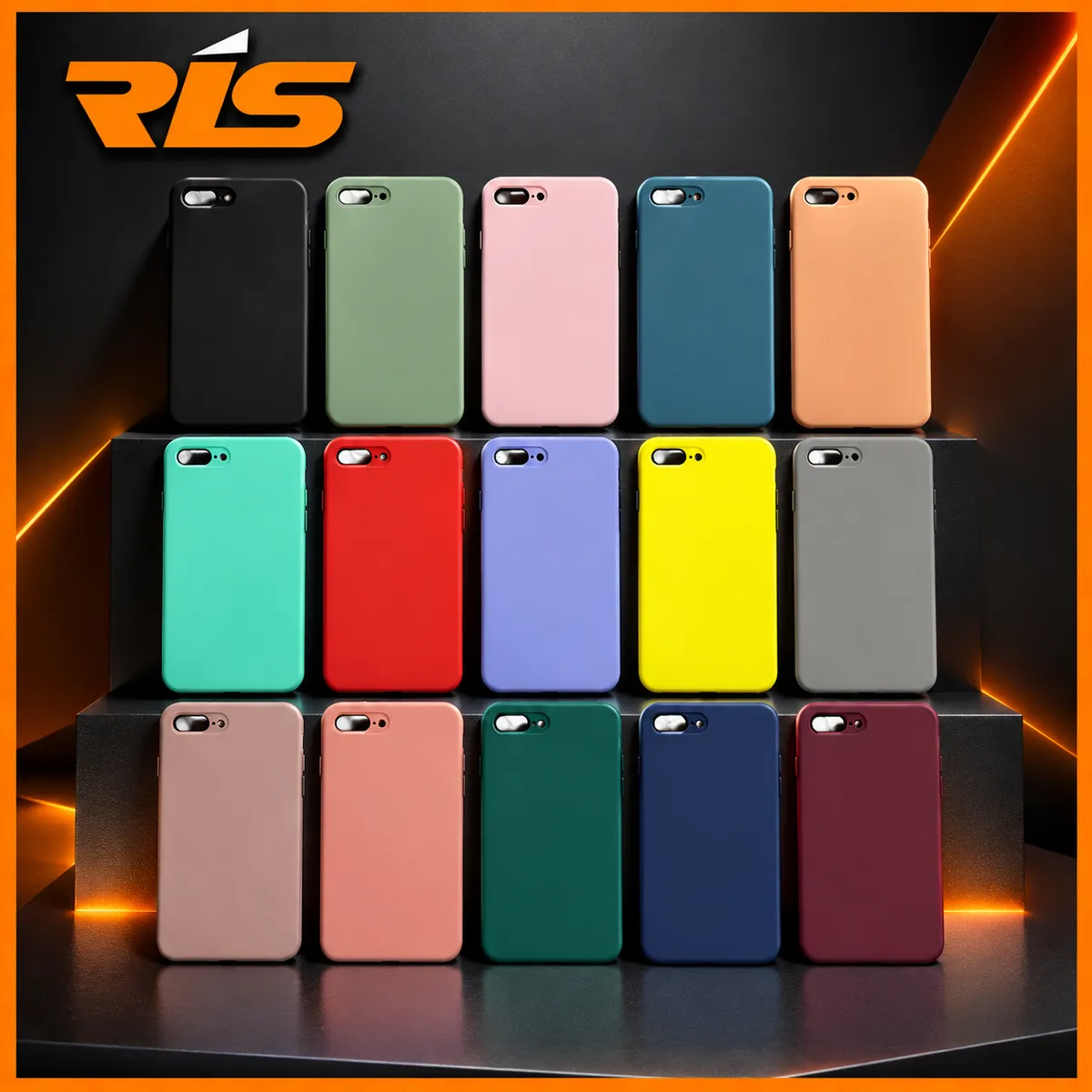 Casing Silicon iPhone Seri 6 - 11 Warna Fancy