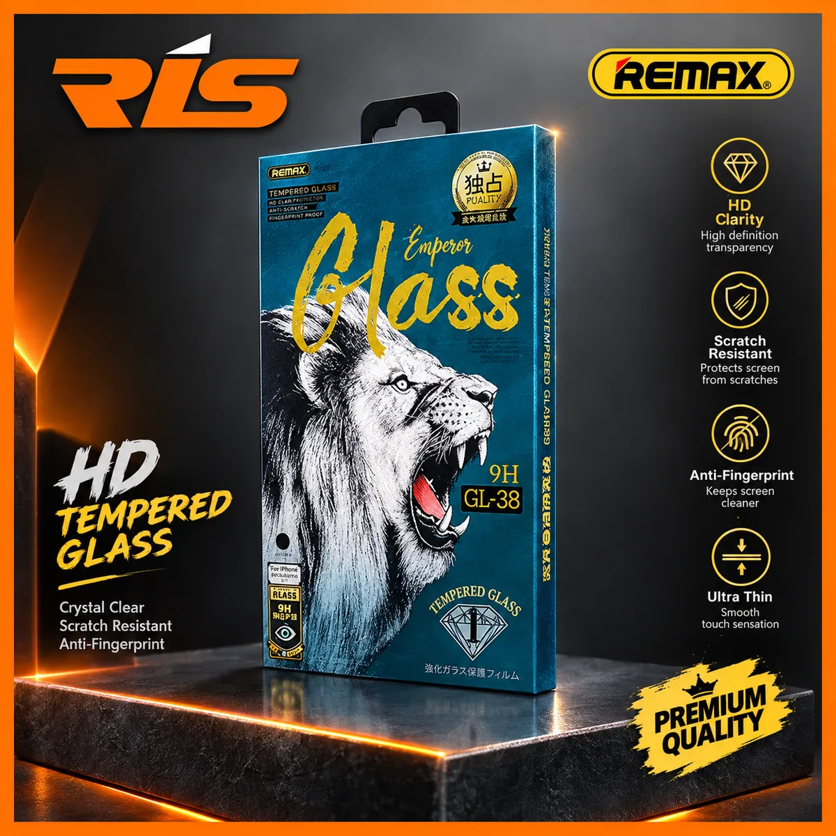 Tempered Glass REMAX Infinity Series Dust-Proof Transparent GL-38 for iPhone 12 Series